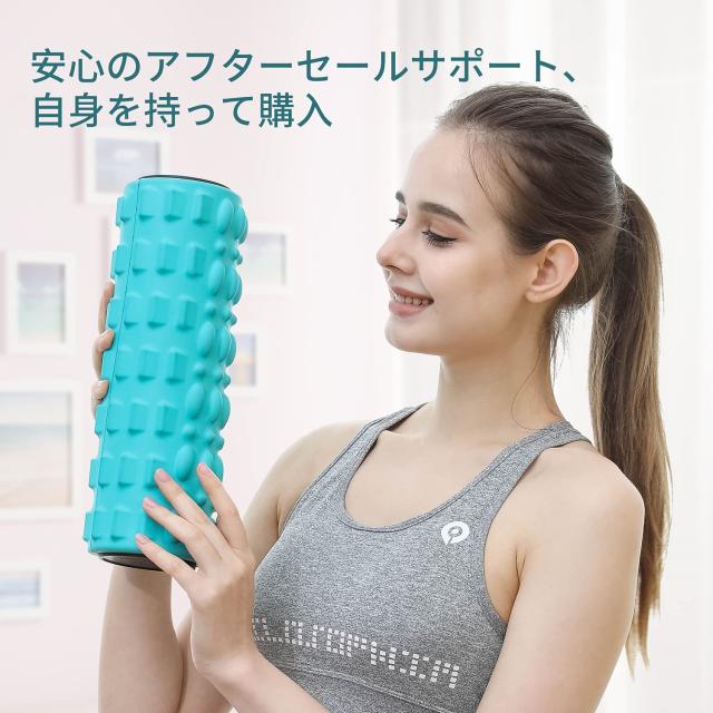 COOBST 振動フォームローラー 電動フォームローラー 5段階強度切替 充電式 バッテリー内蔵 高耐久 EVAソリッドコア フィットネス ヨガ ス_8