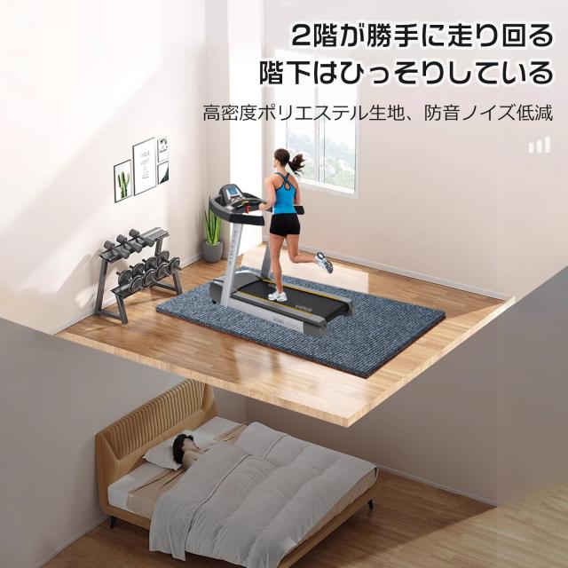 QD-SGMP フロアマット 業務用 防音 デスクチェア 床保護シート TPE滑り止め 大判 ゲーミングチェア 防カビ 床を傷から守る 特大 騒音対策_1