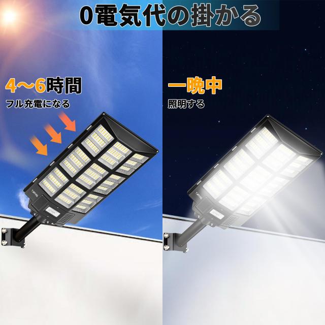 大型照明 JAYNLT 街灯 ソーラー 屋外 3色 JA-7200W 680000LM 高輝度 センサーライト 屋外 ソーラー 人感センサー 三つ照明モード ソーラ_6