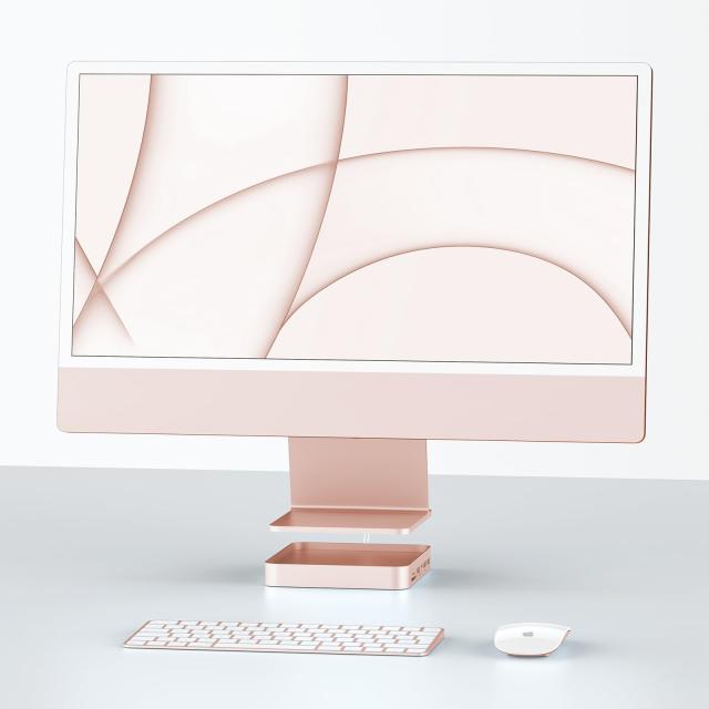 PULWTOP 7 in 1 USB C ハブ iMac 24インチ 2021/2023専用 iMac M1/M3 アクセサリー USB Hub ハブ M.2 NVMe SSDスロット搭載 (SSD含まない_7