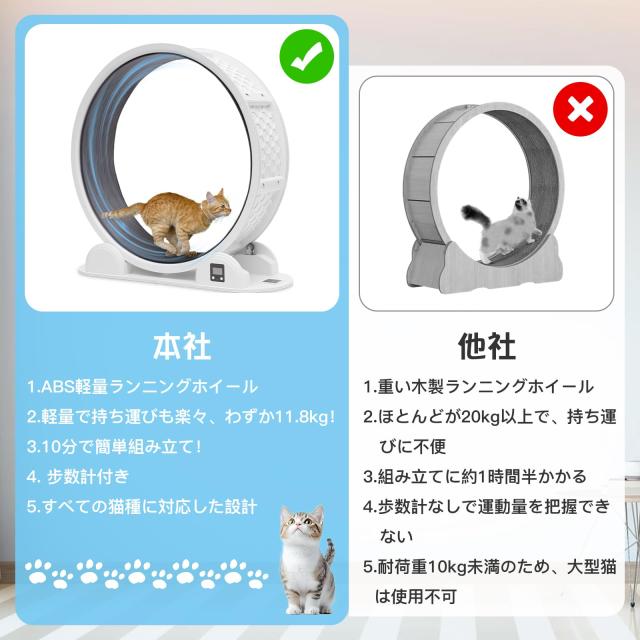 HOVONO 万歩計付きキャットホイール 非常にシンプルで迅速な