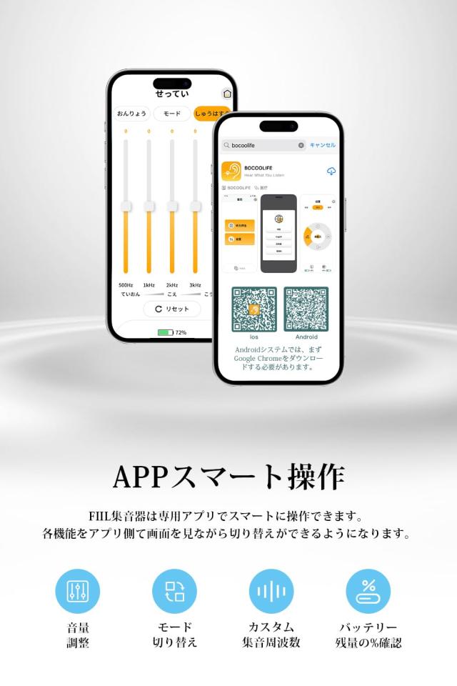 FIIL 集音器 骨伝導 高齢者 しゅうおんき BT5.3 耳に入る必要はない ノイズ低減 マグネット式充電 5段階音量調節 4種類モード 電話/音楽_3
