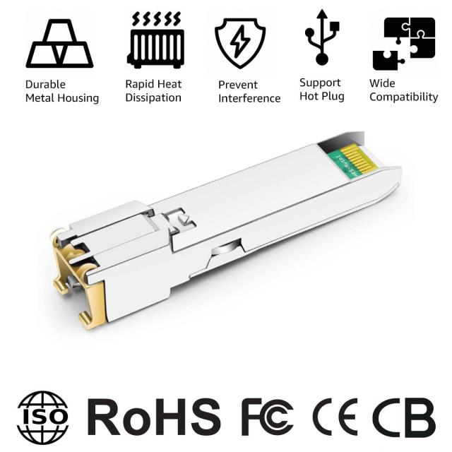 OPSTRAN 10GBASE-T SFP+ RJ45 銅製 トランシーバーモジュール 用HPE Aruba JL563Aと互換性あり 10Gbps 30m Cat6a/Cat7_4