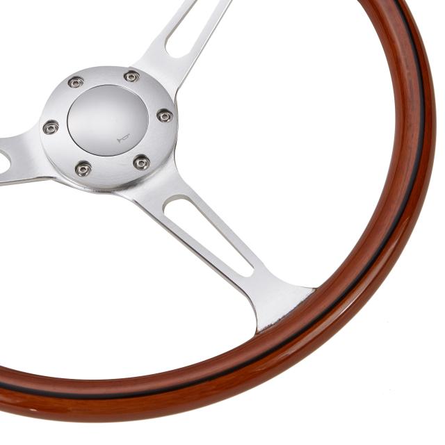 Kyostar 新しいクラシックタイプウッドステアリング リアルウッド38Фの