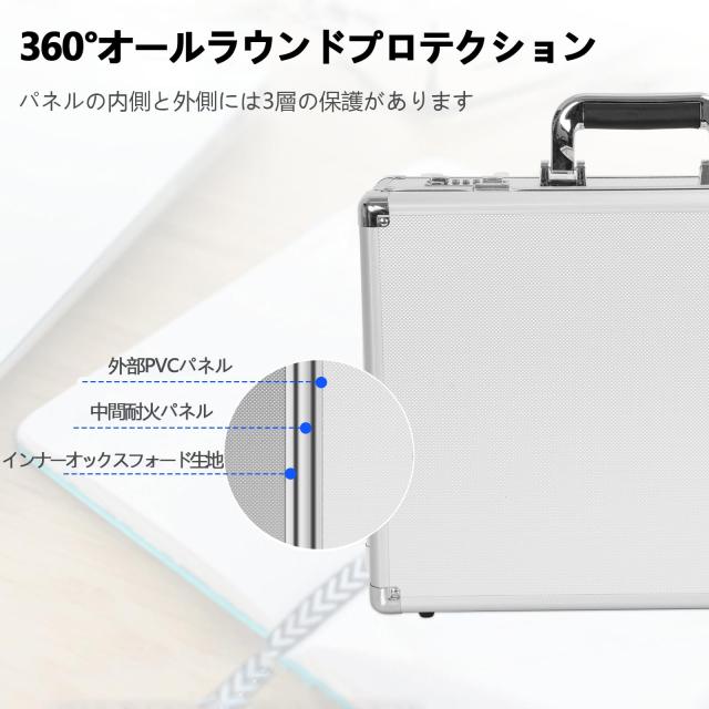 Rxakudedo ジュラルミンケース アルミツールケース ブロック
