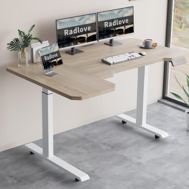 Radlove パソコンデスク 電動昇降式 デスク 幅150CM×奥行101CM 電動式