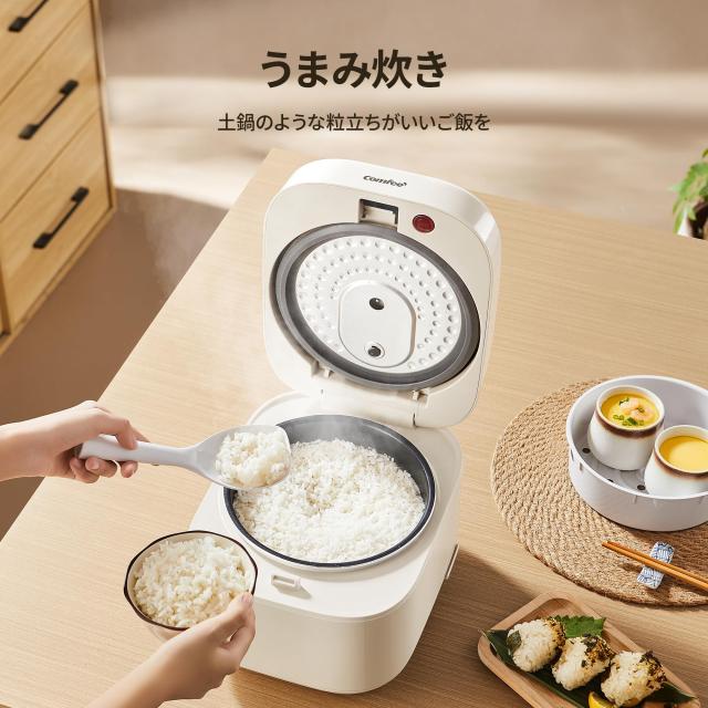 COMFEE’ 炊飯器 5.5合炊き 1人暮らし 2人暮らし 炊飯ジャー 1~6人用 マイコン式 10種類の調理メニュー付き 蒸し炊き同時 早炊き 最短30分_3