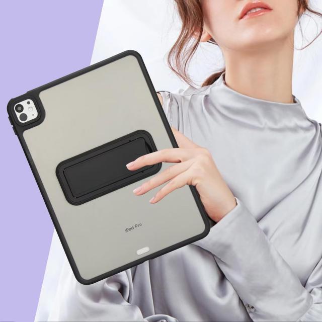 iPad Mini7ケース Mini6 ケース スタンド機能付き 半透明 ケース 耐
