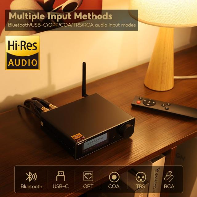 AIYIMA A80 TPA3255デコードアンプHIFI 2.0チャネルQCC 3034