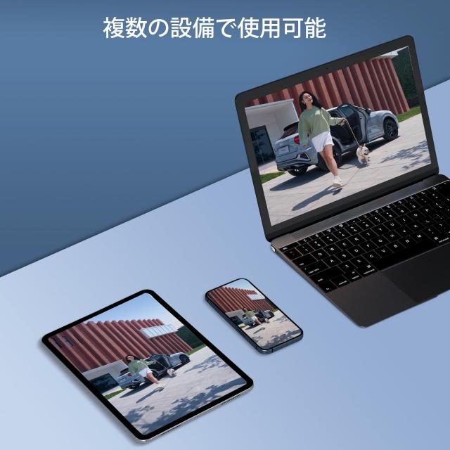 24時間連続録画可能・電源不要】Hiseeu ソーラーパネルカメラ セット