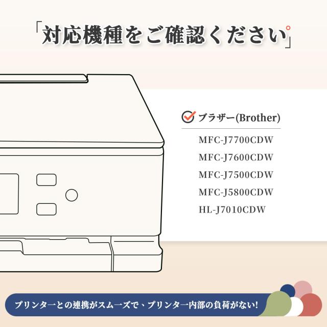 ブラザー 用 LC417XL LC417 顔料 互換 インク Brother 4色セット 対応機種: MFC-J7500CDW MFC-J7600CDW MFC-J5800CDW MFC-J7700CDW LC417_1
