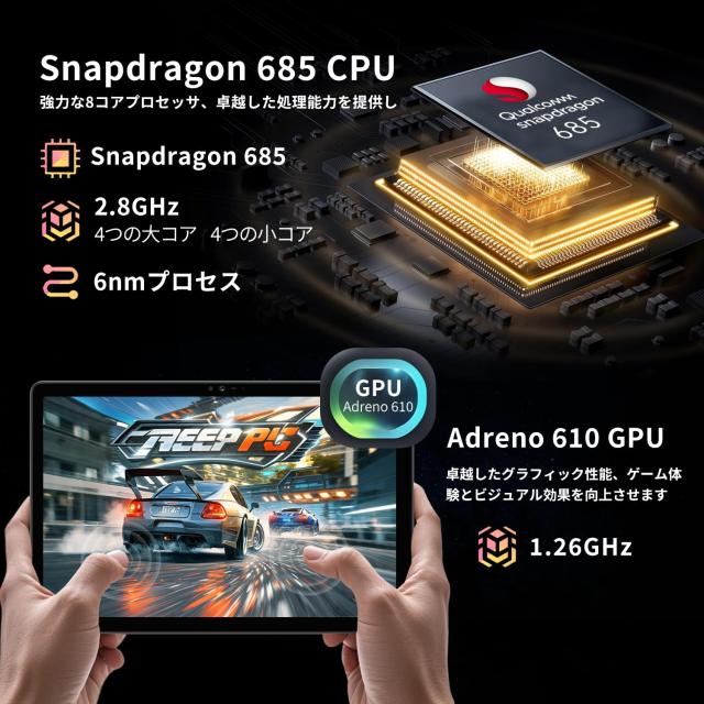 2024初登場 BNCF Bpad 10 タブレット 10インチ Wifiモデル、Android 14