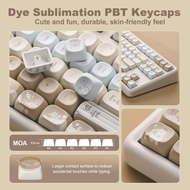 YUNZII B87 メカニカルキーボード　Bluetooth 楽天市場】YUNZII B87 ワイヤレスメカニカルキーボード