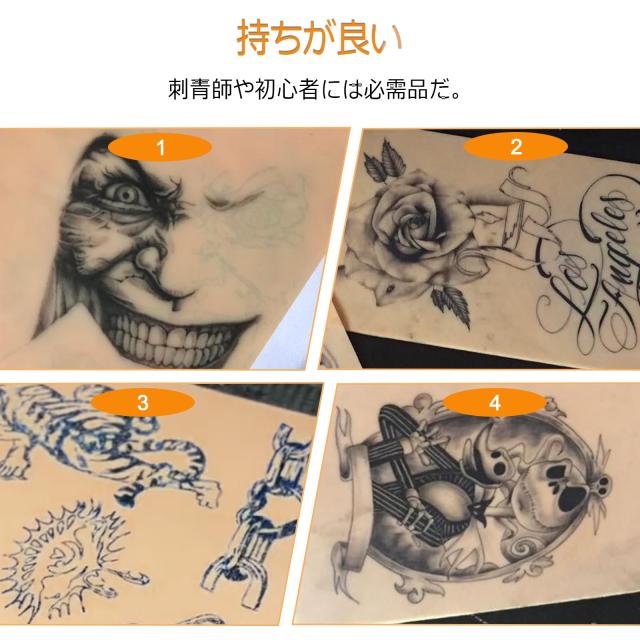 3MMフェイクスキンタトゥー - TONBAO 12個入り 厚手タトゥースキン練習