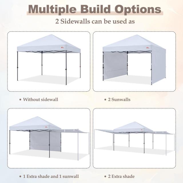 マスターキャノピー（MASTERCANOPY）ワンタッチタープテント サイド