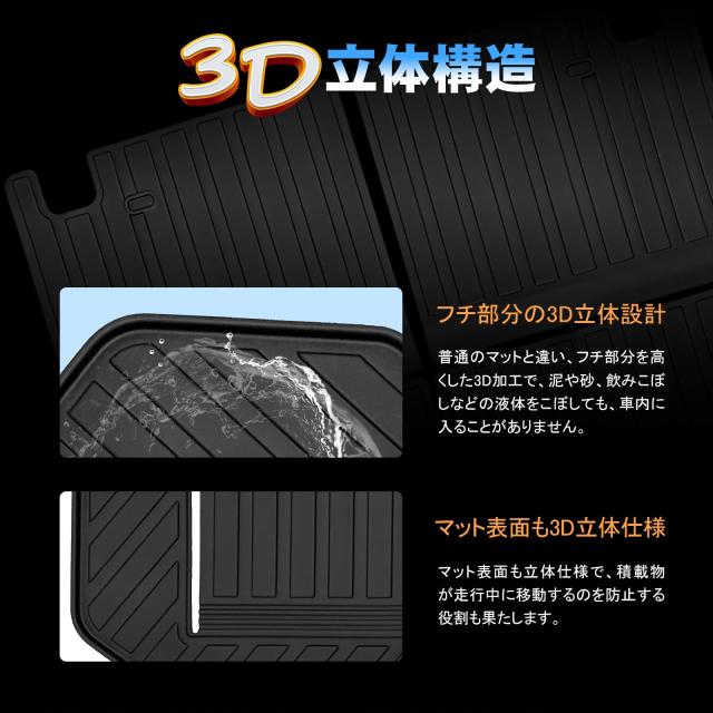 3枚セット TELLIKA ランドクルーザー 250 ランクル 250系 ラゲッジ マット