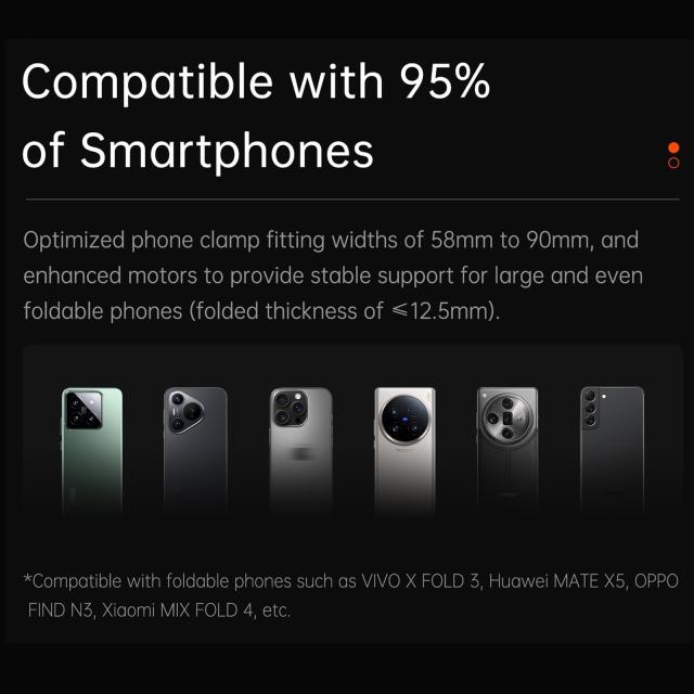 hohem M7 AIトラッキングスマートフォンジンバル3軸電話スタビライザー 