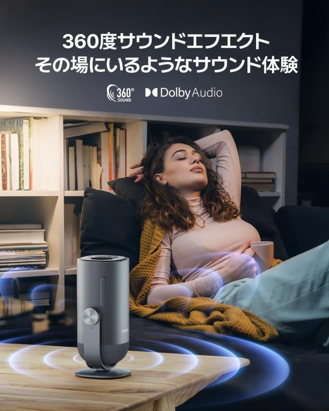 Dangbei Freedo モバイルプロジェクター450ISOルーメン Netflix公認 GTV搭載 1080P バッテリー内蔵 2.5時間映画鑑賞 USB-C PD65W高速充電_7