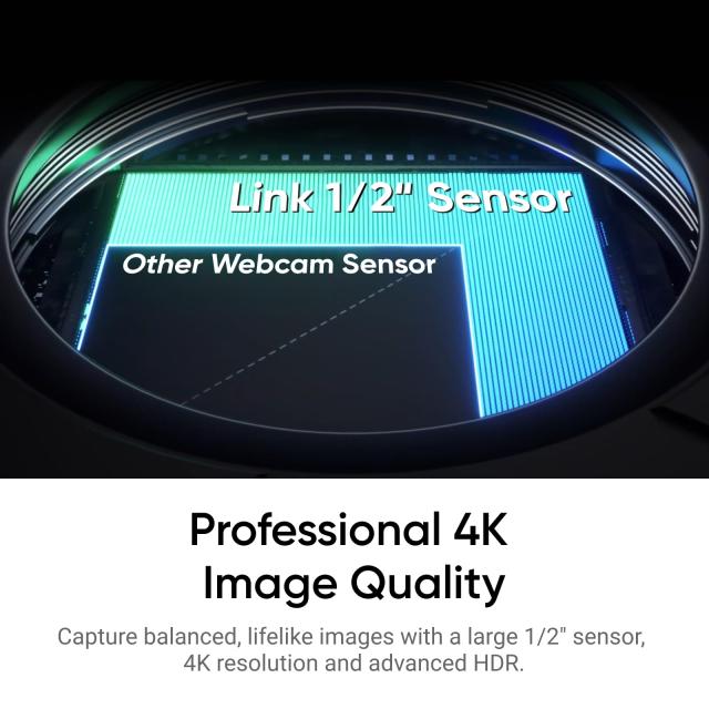 Insta360 Link 2 - Windows/Mac 用 PTZ 4K ウェブカメラ、1/2 インチ センサー、AI トラッキング、HDR、AI ノイズキャンセリング マイク_1