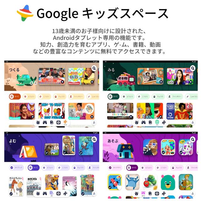 キッズスペース ＆ YouTube Kids ＆ iKids対応、8コア）キッズ