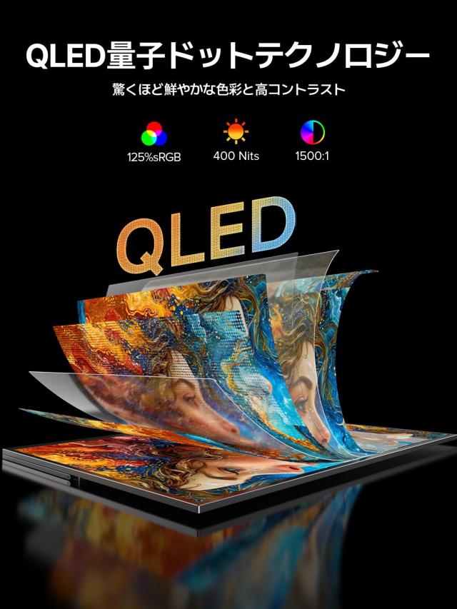 Newsoul モバイルモニター 23.8インチ モバイルディスプレイ 100HZ