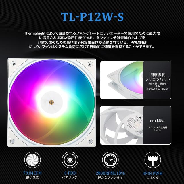THERMALRIGHT FW PRO 360 ARGBホワイトCPU AIOクーラー、320 * 320解像度のIPS液晶画面、AM5＆Intel 1700/1851用、高性能360スペック水冷2_5