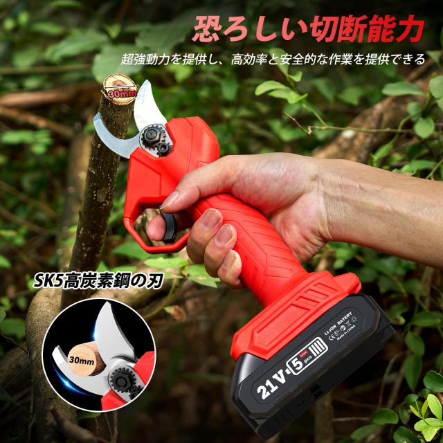 Seesii たかえだ 電動 チェーンソー 高枝切りバサミ 充電式 6