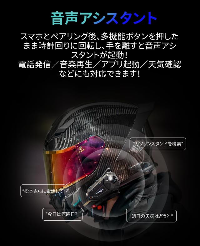 FreedConn R1 PLUS バイク インカム カメラ付き 1080P【最大6人1000M同時通話 30時間連続使用】バイク用ドライブレコーダー ループ録画_8