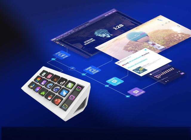 ストリームデック stream deck ショートカットキー 15個のカスタムキー 配信者向けデバイス 左手デバイス ショートカットリモート 片手キ_3