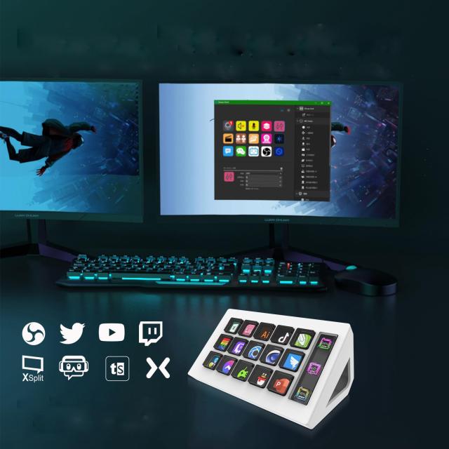 ストリームデック stream deck ショートカットキー 15個のカスタムキー