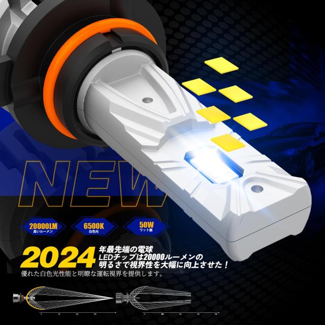 FREERAP HB3 LED ヘッドライト ハイビーム用 爆光 車検対応 20000LM