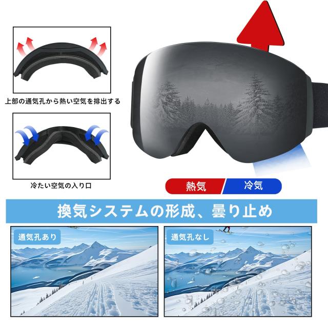 torbollo] スキーゴーグル スノーゴーグル スノーボードゴーグル