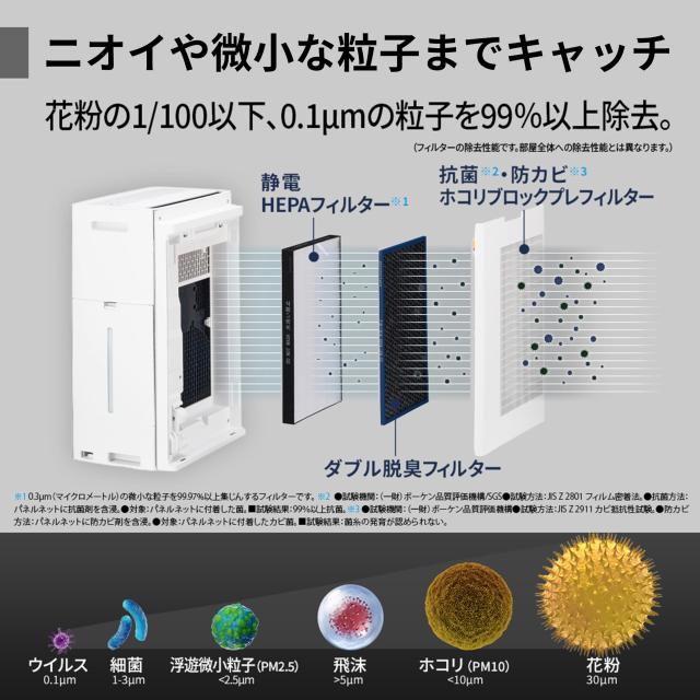 シャープ 加湿 空気清浄機 KI-SX75-T プラズマクラスター NEXT(50000) COCORO AIR搭載 フィルター自動掃除 おすすめ畳数 18畳 加湿量 900_6