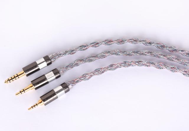 【JSHiFi-Butterfly】2pin4.4mmリケーブル 純銀＋銅銀パラジウム合金＋銀メッキ線材 0.78mm 2pinイヤホンアップグレードケーブル 4.4mmバ