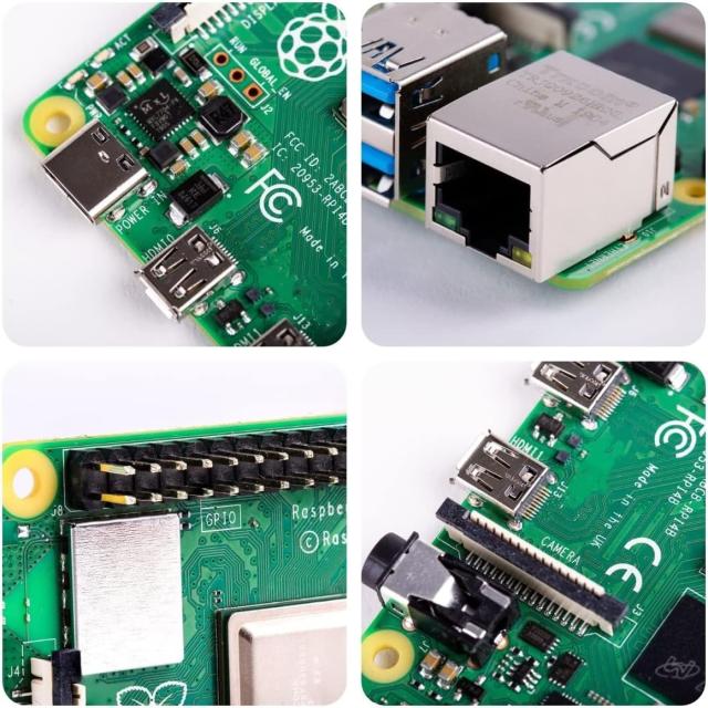 Vesiri Raspberry Pi4 8GB Kit 日本技適済ラズベリーパイ4(RAM 8GB)/32GB カード/5V/3A電源 /Micro HDOUTケーブルライン/CAT6ネットケー_3