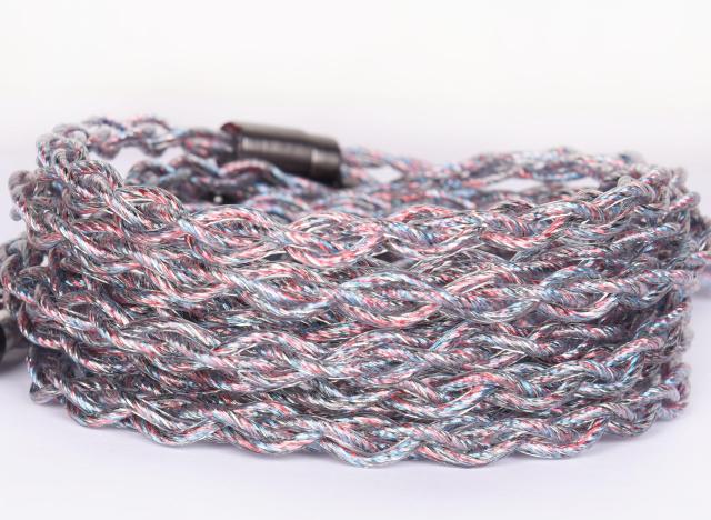 【JSHiFi-Butterfly】2pin3.5mmリケーブル 純銀＋銅銀パラジウム合金＋銀メッキ線材 0.78mm 2pinイヤホンアップグレードケーブル 3.5mmス