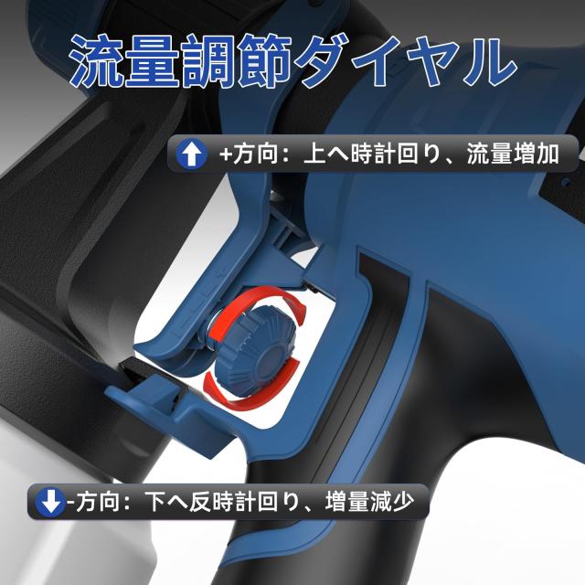 NANWEI コードレススプレーガン マキタ18Vバッテリーも使用可能 電動 