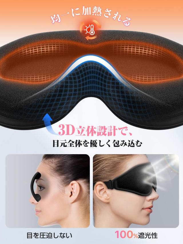 ホットアイマスク WAVEWAVE 「正規品」 EMS HEAT EYE ホットアイマスク 充電式