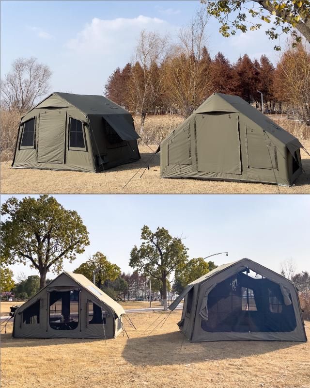 GOTENTIFY インフレータブルテント エアー アーミーグリーン 簡単
