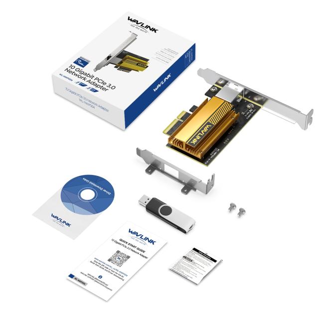 WAVLINK 10G Base-T PCIeネットワークカード 10000/5000/2500Mbps PCI Express イーサネットアダプター AQC113コントローラー付き 10G NI_7
