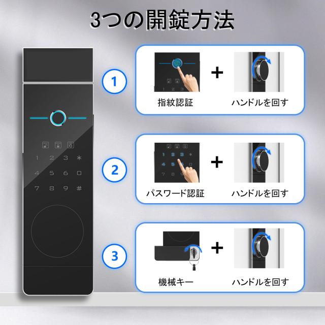 強化版 超大 家庭用 指紋認証 暗証番号 100L 金庫 壁に固定可能 盗難防止 警報アラーム_2