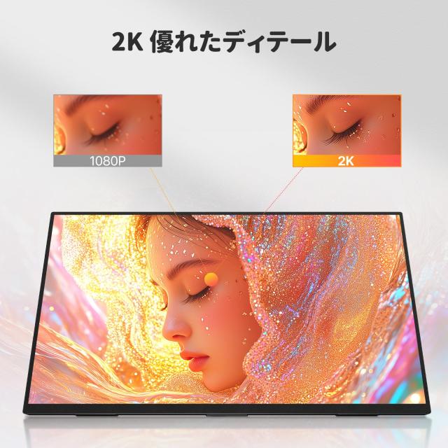 Newsoul モバイルモニター 24.5インチ サブモニター 2K 165Hz