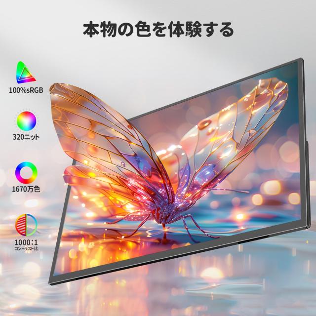 Newsoul モバイルモニター 24.5インチ サブモニター 2K 165Hz