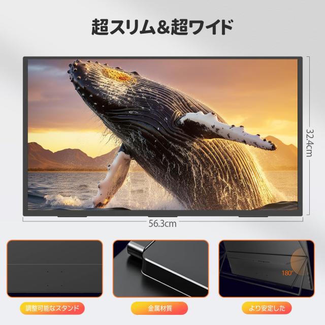 Newsoul モバイルモニター 24.5インチ サブモニター 2K 165Hz