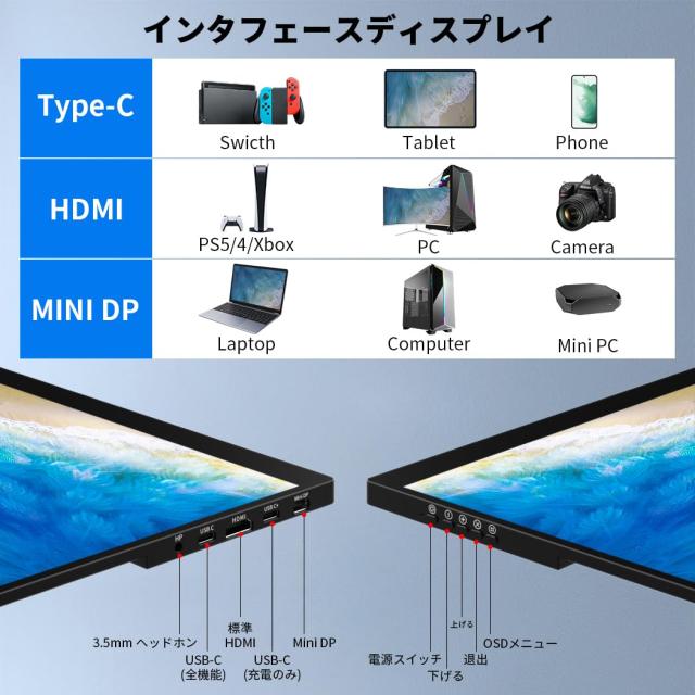 Cuview モバイルモニター 4k 有機 16 インチ タッチ 楽天市場】モバイルモニター 16 インチタッチ2K 144hz ゲーミング用