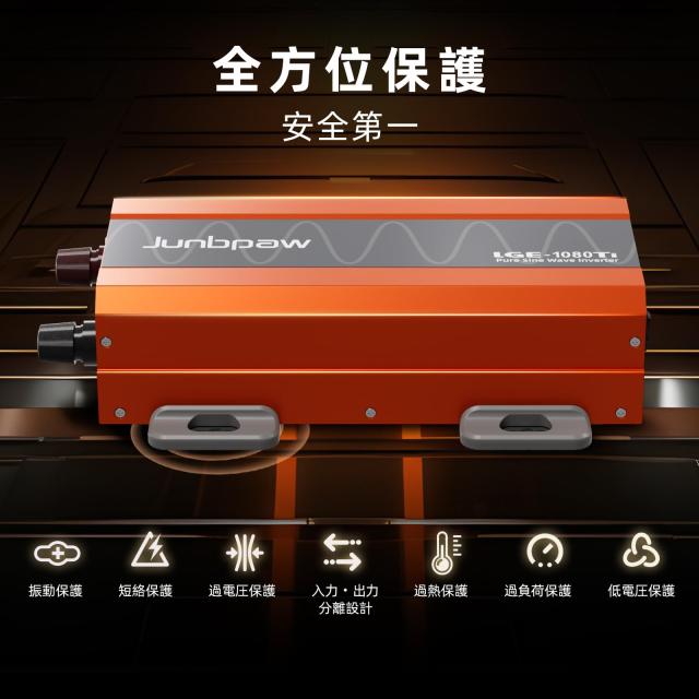 1080W純正弦波インバーター 12V DCから100V 110V AC変換 リモートモニターコントローラー付き 5V 2.1A USBポート搭載 家庭用 RV トラック