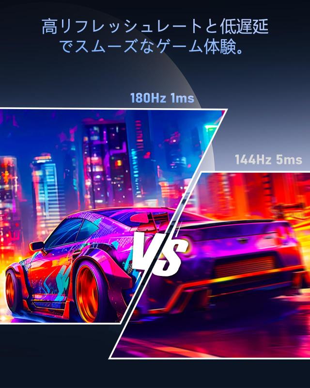 ゲーミングモニター ホワイト 27インチ 1080P 180Hz モニター FHD 非光沢 (1920x1080) IPS 1ms MPRT 16:9 白色 PCモニター 内蔵スピーカ_4