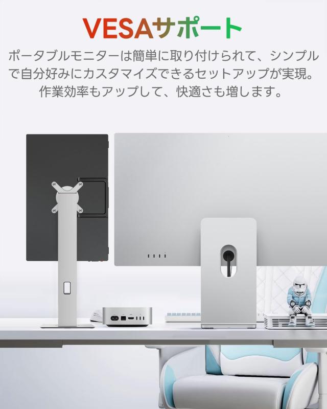 Intehill モバイルモニター 3k モニター 16 インチ AG非光沢IPSパネル