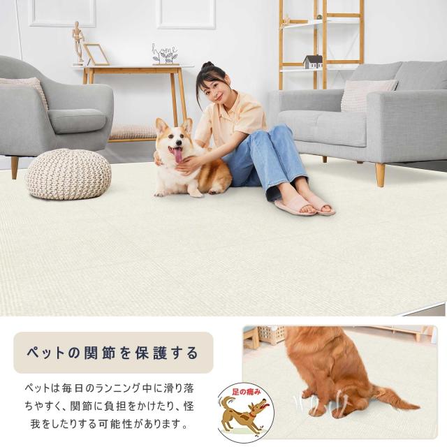 【Amazon 限定ブランド】ジョイントマット タイルカーペット タイルマット 【60*60cm* 40枚】VOTUDX 吸着マット ペット 大判 床 子供 ペ_3