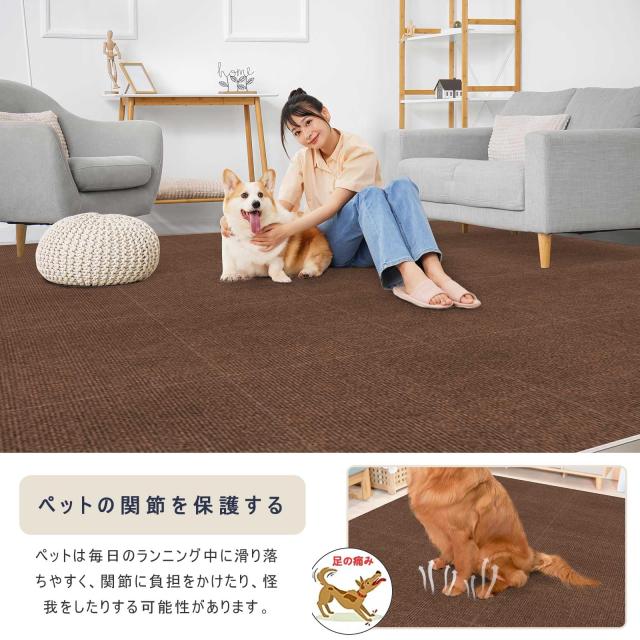 【Amazon 限定ブランド】ジョイントマット タイルカーペット タイルマット 【60*60cm* 40枚】VOTUDX 吸着マット ペット 大判 床 子供 ペ_3